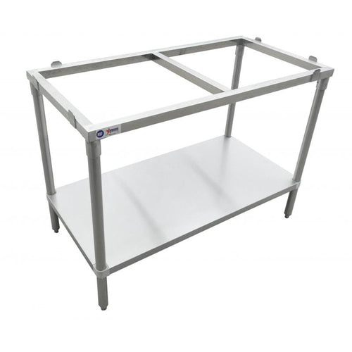Omcan 41280 (41280) Polytop Table Frame, 72 in W x 30 in D x 36 in H, stainless steel frame,