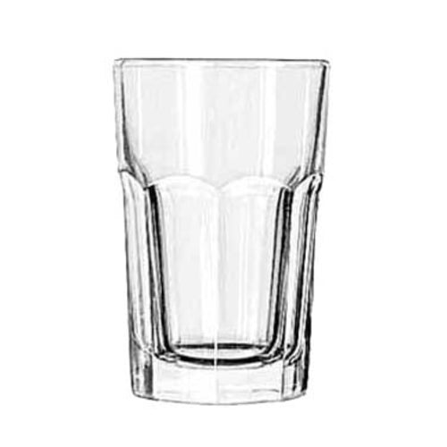 Libbey 15237 Beverage Glass, 10 oz., DuraTuffr, Gibraltarr (H 4-3/4 in  T 3-1/8 in  B 2-1/2 i