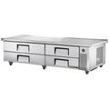 True TRCB-82-86-HC Refrigerated Chef Base, 82-3/8 in W base, 86-1/4 in W one-piece 300 series 18 ga
