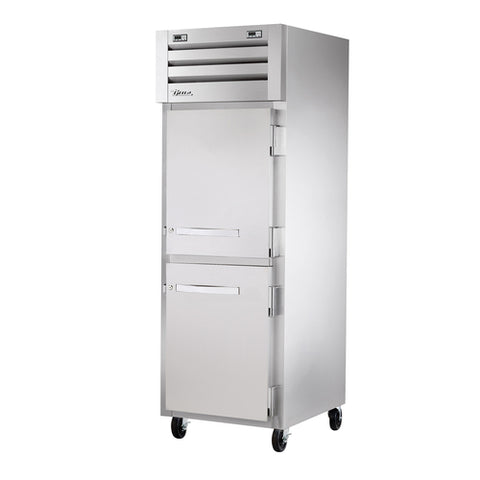 True STR1DT-2HS-HC SPEC SERIESr Refrigerator/Freezer, reach-in, one-section, (2) stainless steel ha