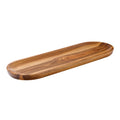 Tableware Solutions JMP937 Serving Board, 17 in  x 5-1/2 in , oval, upward curved ends, thorn free wood, Ac