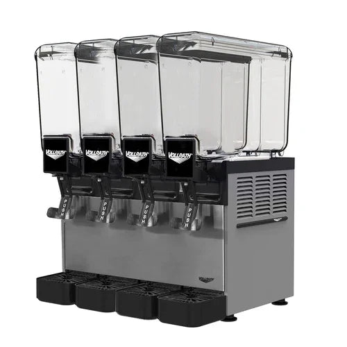 Vollrath VBBC4-37-A | Refrigerated Beverage Dispenser | 4 Bowl Polycarbonate 2.1 Gallon