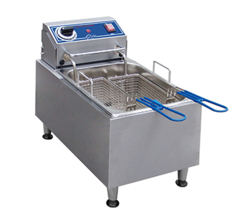 Globe  PF10E-C Fryer, countertop, electric, 10 lb. oil capacity, 70ø-375ø thermostat, manual re