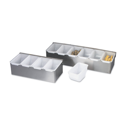 Browne 79302 Bar Caddy/Condiment Tray, 5 section, 14-4/5 in  x 5-1/2 in  x 3-1/2 in , (5) 1 p
