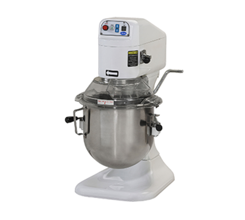 Globe SP08 Planetary Mixer, 8 qt., countertop model, 3-speed (fixed), gear-driven transmiss