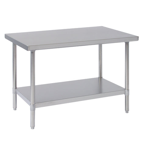 Tarrison TA-WT2448 Work Table, 48 in W x 24 in D, 18 gauge stainless steel construction, galvanized