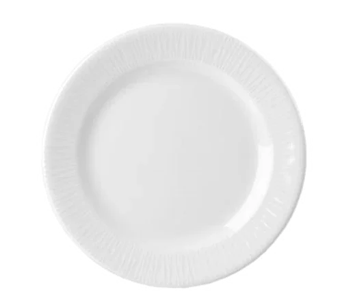 Churchill WHBALP651 Plate 6-5/8 in Diameter Round Rolled Edge Embossed Rim