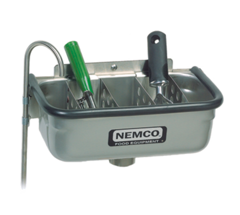 Nemco 77316-13A Ice Cream Spade Dipper Well, 13 in , 3/8 in  dia. spigot installed for left or r