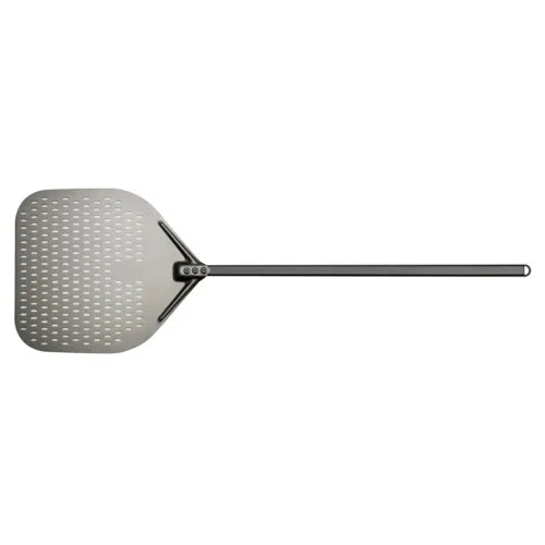 Browne 246590 Napolitani Premium Hard Anodized Aluminum Perforated Pizza Peels, 18x16 in  blad