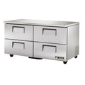 True TUC-60D-4-HC Undercounter Refrigerator, 33 - 38øF, (4) drawers each, accommodates (1) 12 in