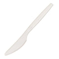 Leone Q2040.S Disposable Dinner Knife, 6-2/7 in L (16 cm), biodegradable/compostable, CLPLA, w