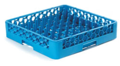 Carlisle RTP14 | OptiClean Dishwasher Plate Tray Peg Rack | Blue Polypropylene Full Size
