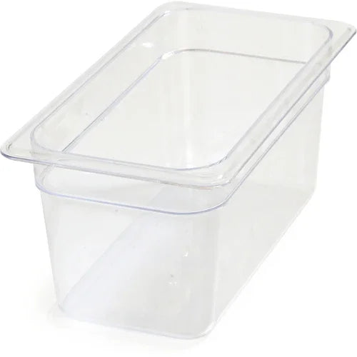 Carlisle 3066207 | Carlisle - StorPlus Food Pan 1/3 Size 5.7 qt Clear Polycarbonate