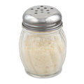 Browne 575185 Cheese Shaker, 6 oz., 2-3/5 in  dia. x 3-3/5 in , clear glass with stainless ste