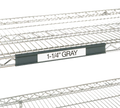 Metro 9990P3  - Super Erectar Label Holder, 31 in  x 1-1/4 in , gray, snap-on plast