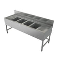 Tarrison TA-BS42472LR Underbar Sink Unit, 4-compartment, 72 in W x 24 in D x 37 in H overall size, (4)
