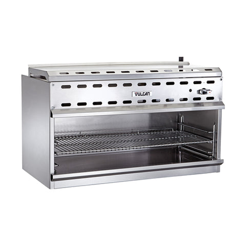 Vulcan VICM60 Cheesemelter, gas, 60 in , (2) infrared burners, 3-position heavy duty rack, rem