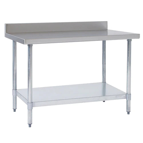 Tarrison TA-WT4BS3024 Work Table, 24 in W x 30 in D, 18 gauge stainless steel construction, 4 in H bac