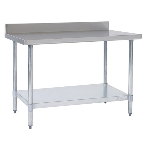 Tarrison TA-WT4BS3018 Work Table, 18 in W x 30 in D, 18 gauge stainless steel construction, 4 in H bac