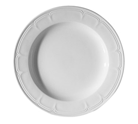 Continental 66CCMOB302 Plate, 9 in  dia., round, wide rim, scratch resistant, oven & microwave safe, di