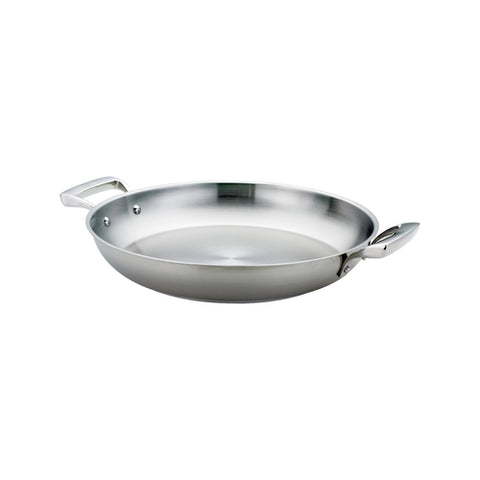 Thermalloy 5724173 Thermalloyr Paella Pan, 3.7 qt., 12-1/2 in  dia. x 2 in H, without cover, stay (