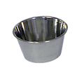 Browne 515058 Sauce Cup, 1-1/2 oz., 2-2/5 in  dia., round, rolled edge, stainless steel, satin