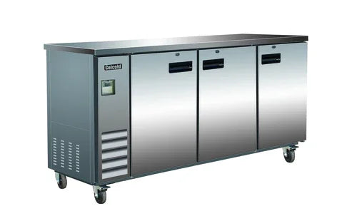 CELCOLD CBB72S Back Bar Refrigerator with 73 in W and 17.26 cu. ft. Capacity