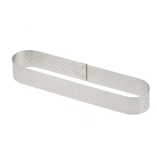 De Buyer-Browne 77309940 de Buyer Tart Ring, 5-1/2 in  x 1-2/5 in  x 4/5 in , oblong, perforated, dishwas
