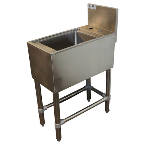 Tarrison TA-BHS2418 Underbar Hand Sink, 1-compartment, 18 in W x 24 in D x 37 in H overall size, 16