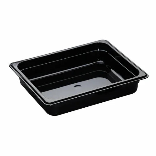 Cambro 22HP110 | H-Pan Hot Food Pan 1/2 Size 2-1/2 in Deep Black