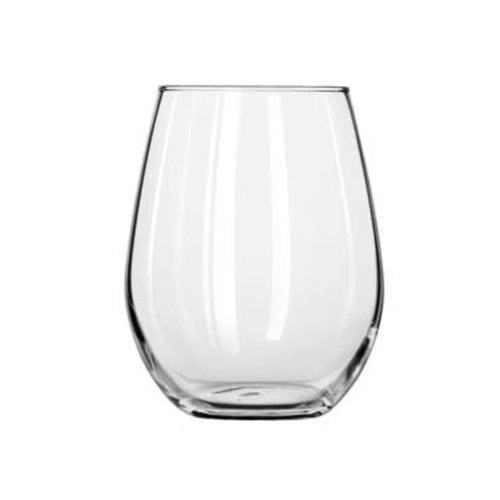 Libbey 213 Wine Glass, 15 oz., white wine, Safedger rim guarantee, Stemless (H 4-3/8 in  T
