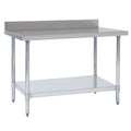 Tarrison TA-WT4BS3096 Work Table, 96 in W x 30 in D, 18 gauge stainless steel construction, 4 in H bac