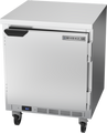 Beverage Air WTR27HC-FLT Worktop Refrigerator, one-section, 27 in W, 5.25 cu. ft., (1) solid door, (2) sh