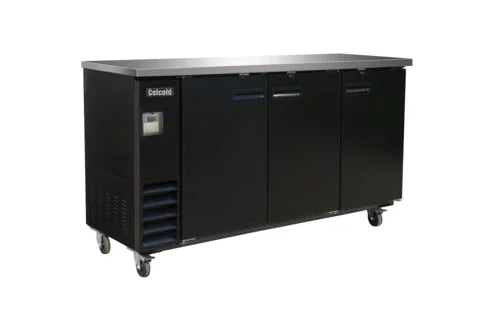 CELCOLD CBB72B Back Bar Refrigerator 73 in W with 17.26 cu. ft. Capacity