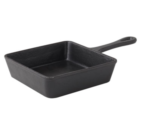 Tableware Solutions MH6101 Skillet, 14.4 oz., 5-1/2 in , square, cast iron, Creative Table