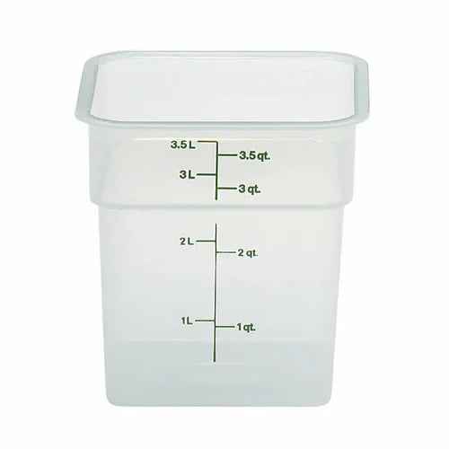 Cambro 4SFSPP190 | CamSquarer Food Container 4 qt | Green Polypropylene