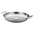 Thermalloy 5724174 Thermalloyr Paella Pan, 8.6 qt., 16 in  dia. x 2 in H, without cover, stay (2) c