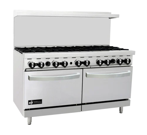 EFI RCTRS-10B-P | Versa Heat | Restaurant Range LP Gas 60 in 10 Burners 2 Ovens