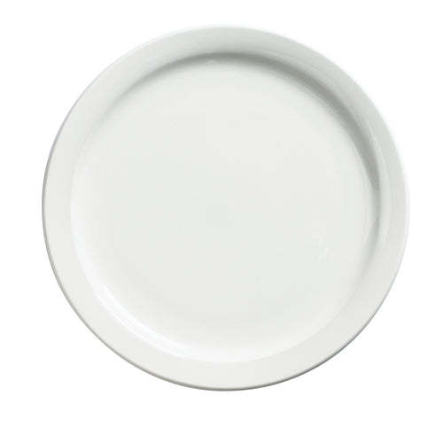 Browne Palm 563965 Dinner Plate, 9-1/2 in  (24.1cm), round, porcelain, white, Browne Palm