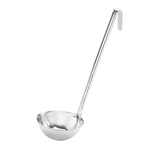 Browne 5757005 Optima Ladle, 1/2 ounce, 10 in L, one-piece, grooved handle, 1.0 mm thickness, s