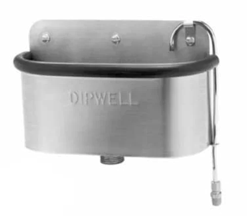 CELCOLD CFDW side mounted dipper well with drain, overflow tube, and rubber bumper