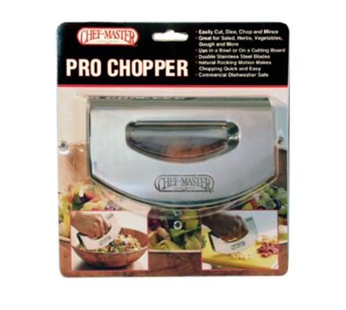 Chef Master 90017 Chef-Master Pro Chopper, double bladed with open handle, dishwasher safe, stainl