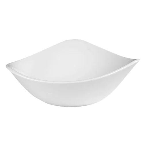 Churchill WH TRB61 triangular bowl 9 oz, 6 in, rolled edge, microwave safe