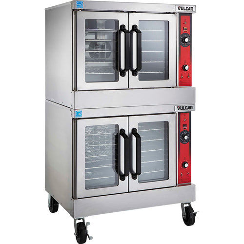Vulcan VC66GD Convection Oven, gas, double-deck, bakery depth, solid state controls, electroni