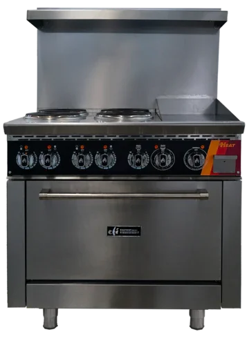 EFI HRG36-12GM-4B-ELC | Versa Heat | Electric Range 36 in W 4 burners 12 in griddle