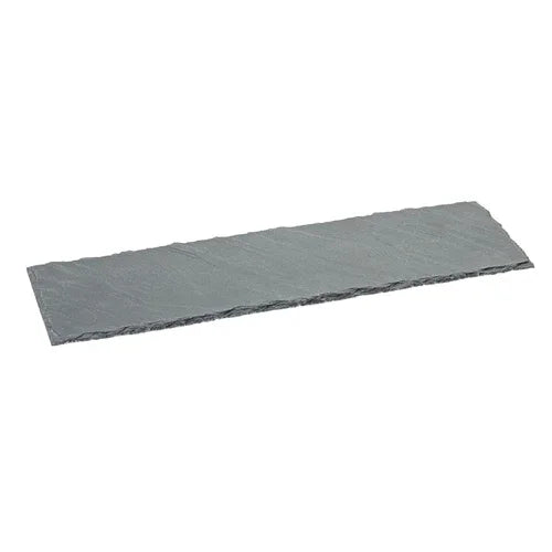 Creative Table CT0034 Platter, 18 x 5-1/4 in  (46.5 x 13.5 cm), rectangular, pad on bottom, slate, Cre