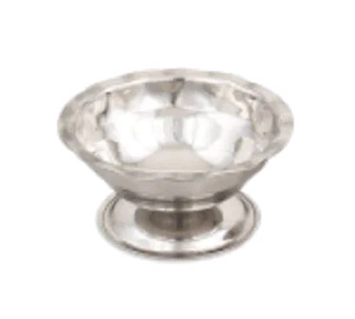 Browne 515044 Sherbet/Sundae Dish, 5 oz., 4-3/10 in  dia., paneled top edge, gadroon base, sta