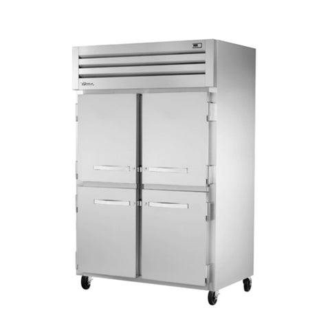True STR2R-4HS-HC SPEC SERIESr Refrigerator, reach-in, two-section, (4) stainless steel half doors