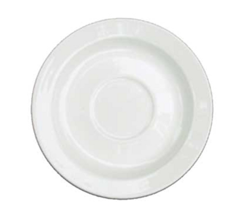 Churchill APR AS5 1 Coffee Saucer, 5 in  dia., round, rolled edge, microwave & dishwasher safe, foot