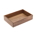 Tableware Solutions S5045 Asia Tray, 21 in  x 13 in  x 3-3/4 in , rectangular, hand wash, Acacia, natural,